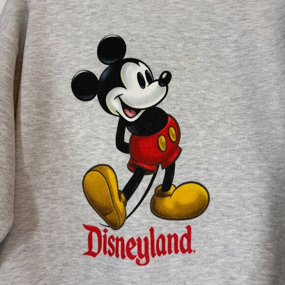 Vintage Disneyland Resort Mickey Mouse Crewneck Sweatshirt Gray Large - Picture 3 of 8